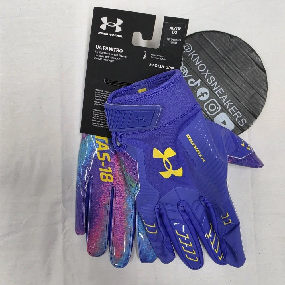 Under Armour F9 Nitro Justin Jefferson JJettas Football Receiver Gloves Size XL